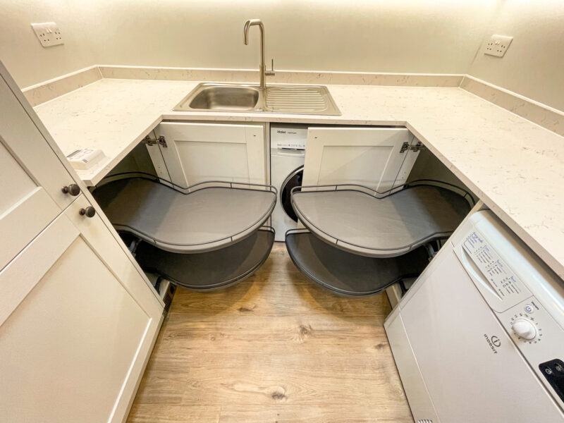 space saving idea in granny annexe kitchen
