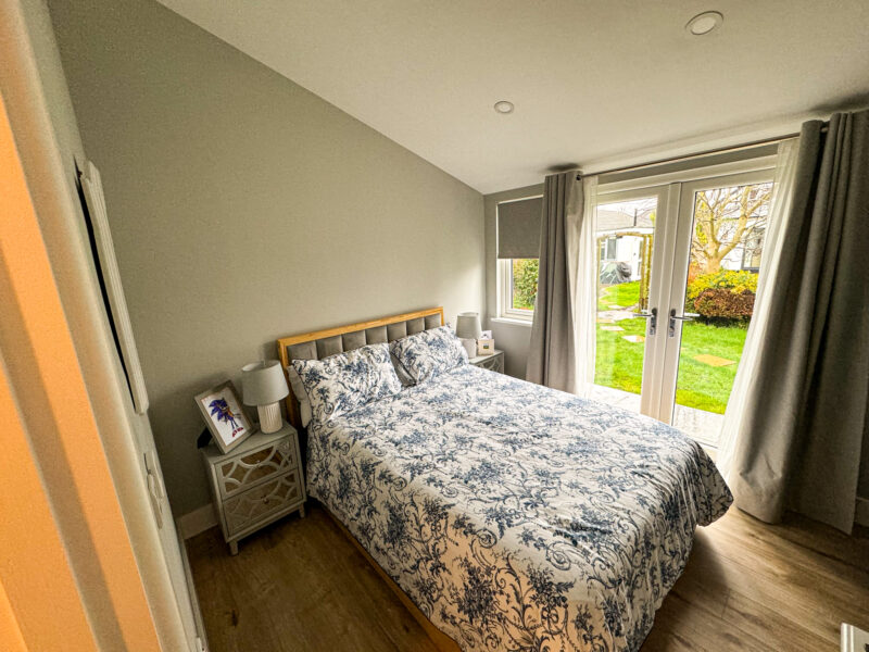 garden annexe bedroom layout